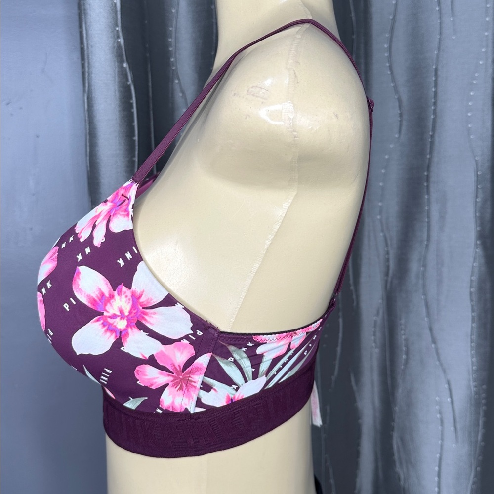 Victoria's Secret Pink Floral Bralette women’s Sz 34C - Picture 3 of 7